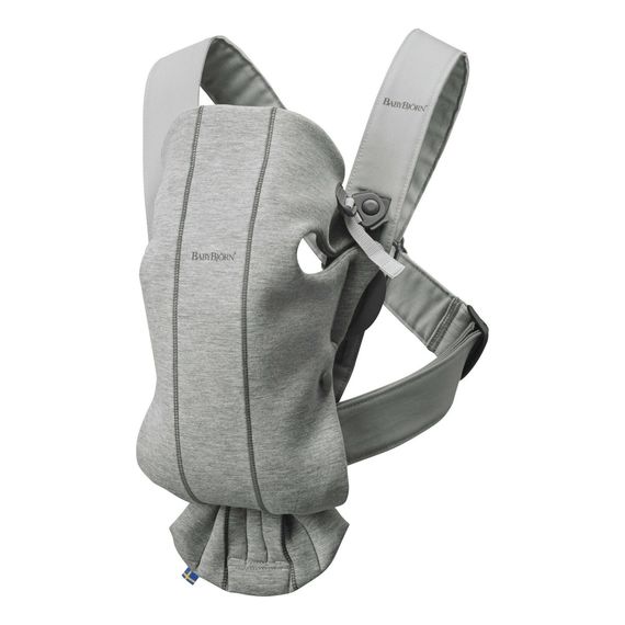 BabyBjorn Mini nosítko 3D Jersey Light Grey, Rodzaj: Jersey, Kolor: Light grey