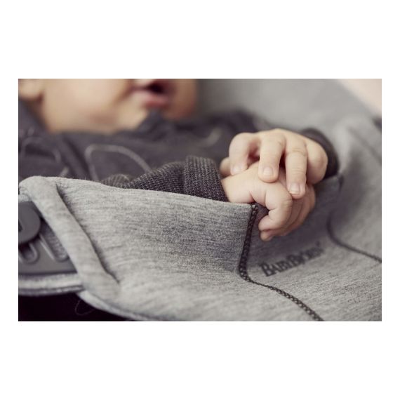 BabyBjorn Bliss lehátko 3D Jersey Light Grey, Rodzaj: 3D Jersey, Kolor: Light grey, 7 zdjęcie