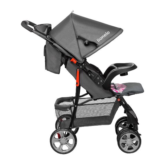 Lionelo Emma Plus - Pushchair with Organiser (6 months - 15 kg), Kolor: Pink Scandi, image , 12 image
