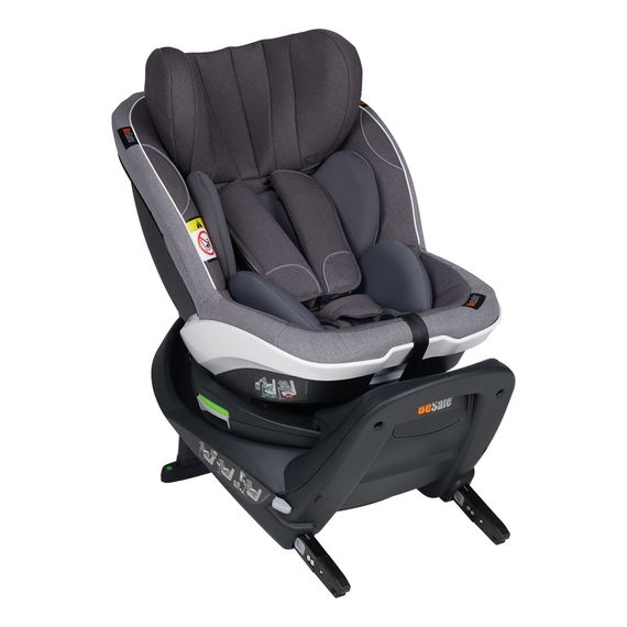 BeSafe iZi Turn i-Size – otočná autosedačka (61–105 cm | 9–18 kg | 6 měsíců – 4 roky), Kolor: Metallic Melange, 5 zdjęcie