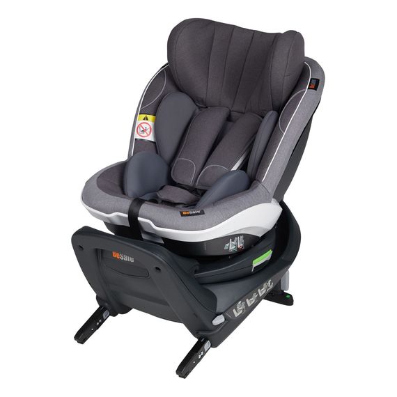 BeSafe iZi Turn i-Size – otočná autosedačka (61–105 cm | 9–18 kg | 6 měsíců – 4 roky), Kolor: Metallic Melange, 8 zdjęcie