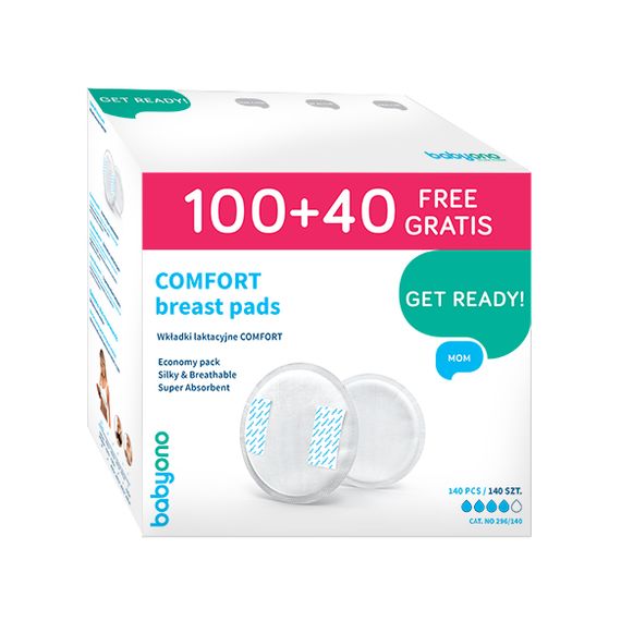BabyOno Wkładki laktacyjne Comfort 100 + 40 szt GRATIS, 2 zdjęcie