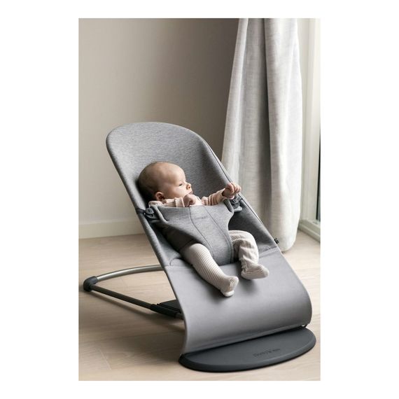 BabyBjorn Bliss leżaczek 3D Jersey Light Grey z miękką zabawką, 4 zdjęcie