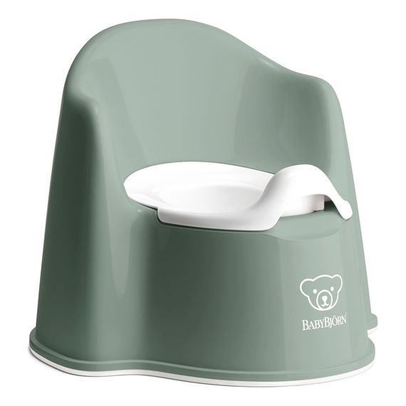 BabyBjörn nočník křesílko Deep Green/White, Kolor: Deep green/White