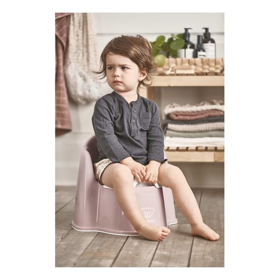 BabyBjörn nočník křesílko Powder Pink/White, Kolor: Powder pink/White, 7 zdjęcie