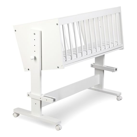 LittleSky by Klupś Zoya přistavná postýlka 89x40 bílá, Rozmiar: 89x40, Kolor: Biel, 5 zdjęcie