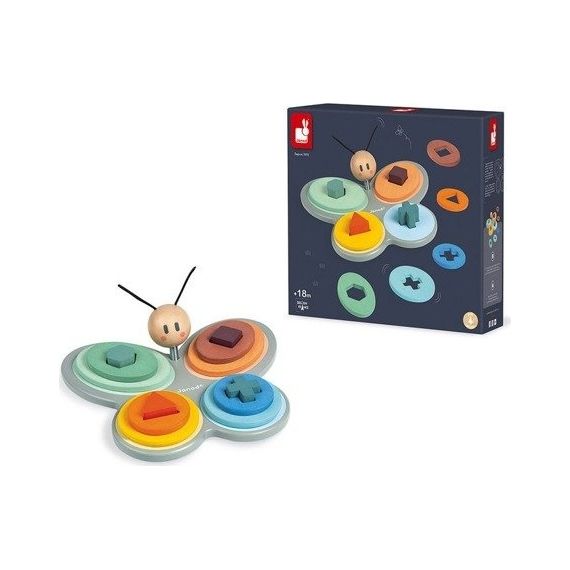 Janod drewniany sorter kształtów Motyl Sweet Cocoon, 5 zdjęcie