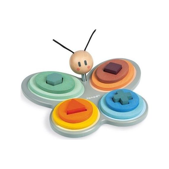 Janod drewniany sorter kształtów Motyl Sweet Cocoon