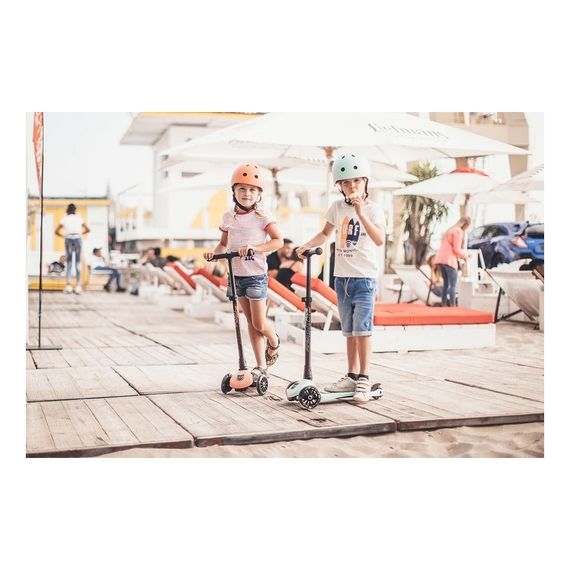 Scootandride helma pro děti Peach, Kolor: Peach, Rozmiar/wiek dziecka: S-M, 4 zdjęcie