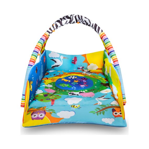 Lionelo Anika Plus vzdělávací hrací deka Blue/Yellow, 3 zdjęcie