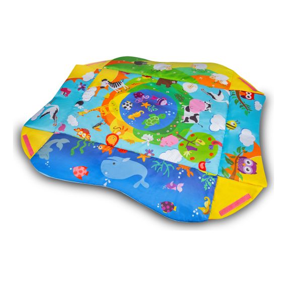 Lionelo Anika Plus vzdělávací hrací deka Blue/Yellow, 4 zdjęcie