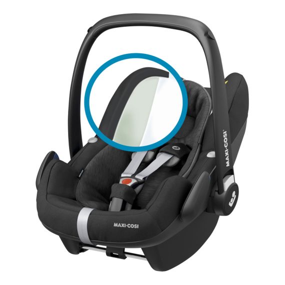 Maxi-Cosi Pebble Pro i-Size s bází FamilyFix3 – autosedačka pro miminka (45–75 cm | 0–13 kg | 0–12 měsíců), Baza: FamilyFix3, Kolor: Essential Black, 6 zdjęcie
