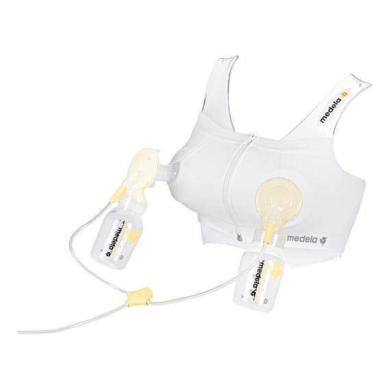 Medela gorset Easy Expression Biały, Kolor: Biały, Rozmiar: S, 3 zdjęcie
