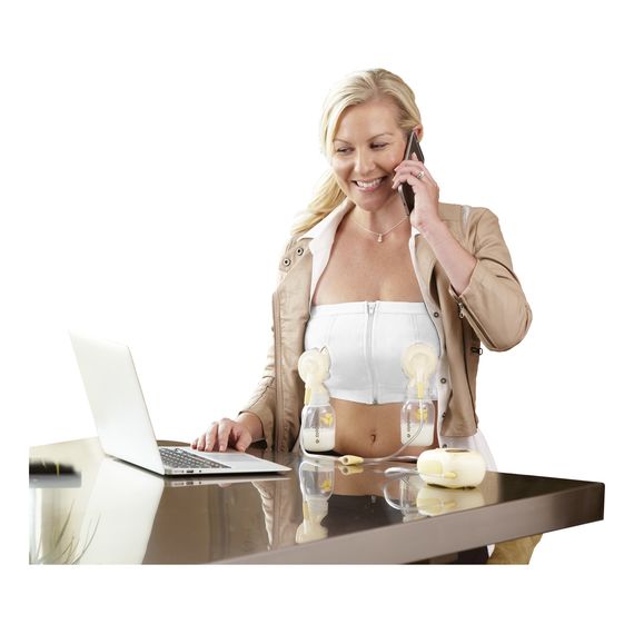 Medela gorset Easy Expression Biały, Kolor: Biały, Rozmiar: S, 4 zdjęcie