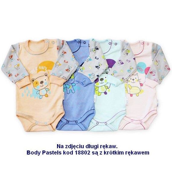 Eevi body PASTELS s krátkým rukávem, Rozmiar: 98