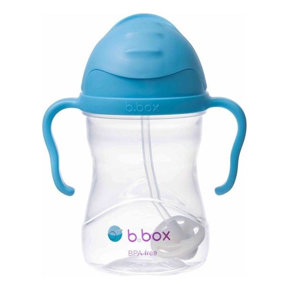 b.box bidon ze słomką 240 ml Borówkowy, Kolor: Borówkowy