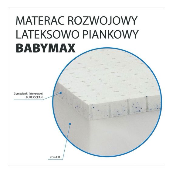 Hevea Baby Max Latex Children's Mattress 160x80 cm, Rozmiar: 160x80, Pokrowiec: Bamboo, image , 4 image