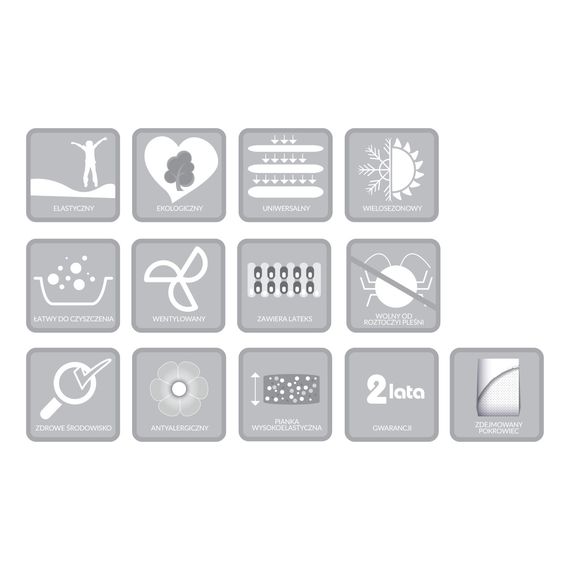 Hevea materac z lateksem Thermomagic Bio 200x100, Rozmiar: 200x100, Pokrowiec: Aegis Natural Care, 6 zdjęcie