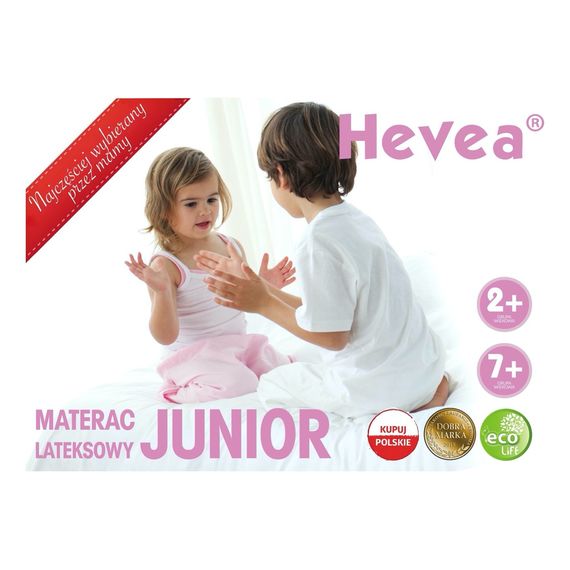 Hevea latexová matrace Junior 190x80, Rozmiar: 190x80, Pokrowiec: Aegis Natural Care, 4 zdjęcie