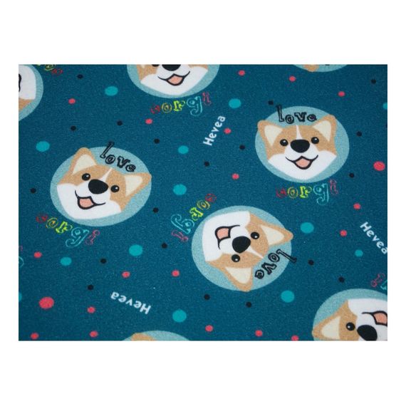 Hevea Milusie Fitted Sheet 160x80 Corgi Navy, Rozmiar: 160x80, Kolor: granat, image 