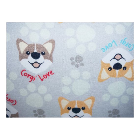 Hevea prostěradlo Milusie 90x40 Corgi šedý, Rozmiar: 90x40, Kolor: szare