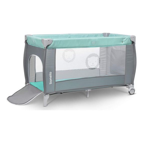 Lionelo Sven Plus cestovní postýlka Turquoise Grey, Kolor: Turquoise - Grey, 7 zdjęcie