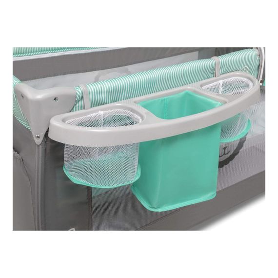 Lionelo Sven Plus cestovní postýlka Turquoise Grey, Kolor: Turquoise - Grey, 10 zdjęcie