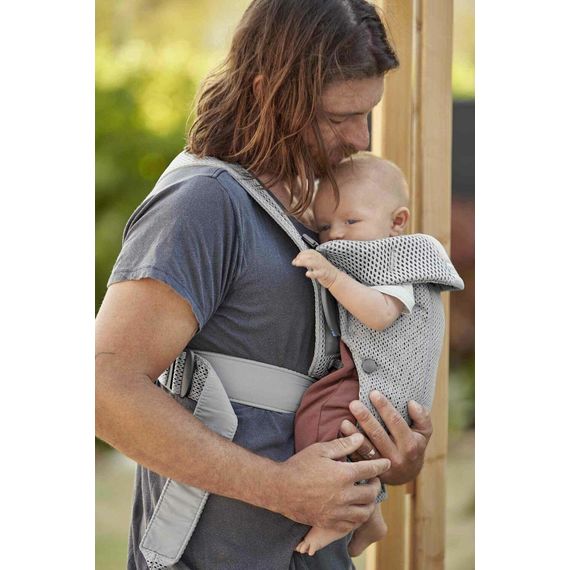 BabyBjorn Mini nosítko 3D Mesh Grey, Rodzaj: Mesh, Kolor: Grey, 13 zdjęcie