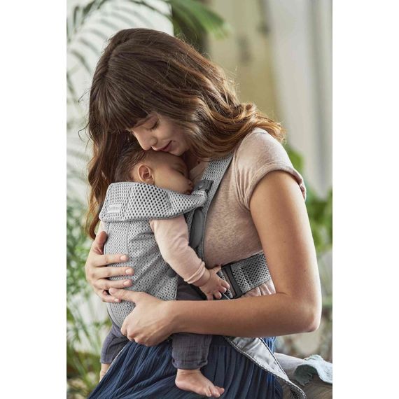 BabyBjorn Mini nosítko 3D Mesh Grey, Rodzaj: Mesh, Kolor: Grey, 14 zdjęcie