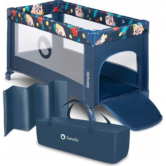 Lionelo Stefi cestovní postýlka Blue Navy, Kolor: Blue Navy, 6 zdjęcie