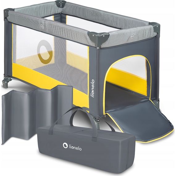 Lionelo Stefi cestovní postýlka Yellow Lemon, Kolor: Yellow Lemon, 7 zdjęcie