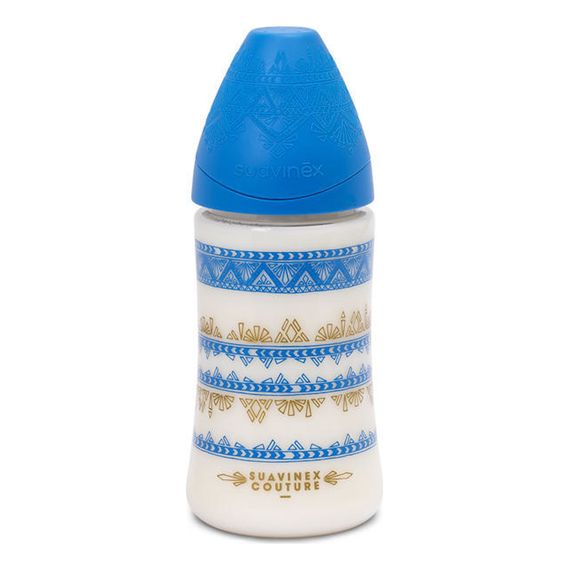 Suavinex lahvička Haute Couture 270 ml tmavě modrá, Pojemność: 270 ml, Kolor: Ciemnoniebieski
