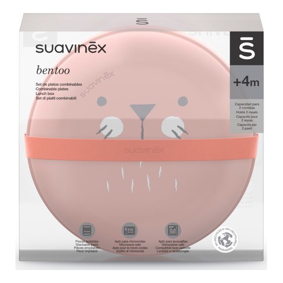 Suavinex sada misek na uchovávání a krmení Hygge Baby růžová 4m+, Kolor: Różowy, 3 zdjęcie
