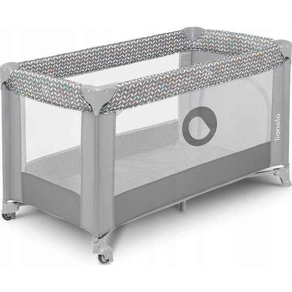 Lionelo Stefi cestovní postýlka Concrete Multicolor, Kolor: Concrete Multicolor