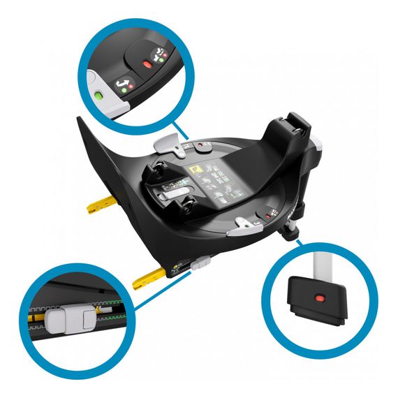Maxi-Cosi Pebble 360° se základnou Familyfix 360° - otočná autosedačka pro miminka (45 - 83 cm | 0 - 13 kg | 0 - 15 měsíců), Baza: Familyfix 360°, Kolor: Essential Blue, 15 zdjęcie