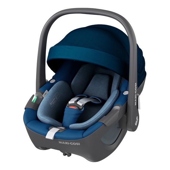 Maxi-Cosi Pebble 360° se základnou Familyfix 360° - otočná autosedačka pro miminka (45 - 83 cm | 0 - 13 kg | 0 - 15 měsíců), Baza: Familyfix 360°, Kolor: Essential Blue, 17 zdjęcie
