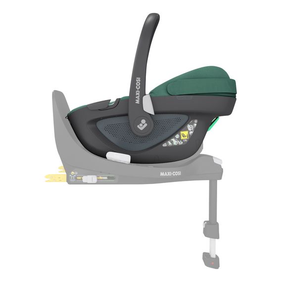 Maxi-Cosi Pebble 360° z  bazą Familyfix 360° - obrotowy fotelik samochodowy dla niemowląt (45 - 83 cm | 0 - 13 kg | 0 - 15 miesięcy), Baza: Familyfix 360°, Kolor: Essential Green, 2 zdjęcie