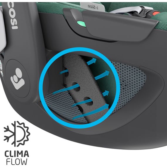 Maxi-Cosi Pebble 360° z  bazą Familyfix 360° - obrotowy fotelik samochodowy dla niemowląt (45 - 83 cm | 0 - 13 kg | 0 - 15 miesięcy), Baza: Familyfix 360°, Kolor: Essential Green, 16 zdjęcie