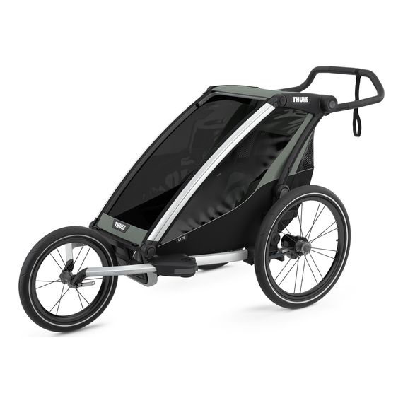 Thule Chariot Lite - wielofunkcyjna przyczepka rowerowa, Rodzaj wózka: dla jednego dziecka, Kolor materiału: Agave, 7 zdjęcie