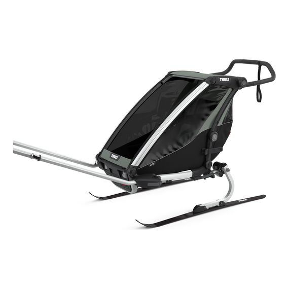 Thule Chariot Lite - wielofunkcyjna przyczepka rowerowa, Rodzaj wózka: dla jednego dziecka, Kolor materiału: Agave, 8 zdjęcie