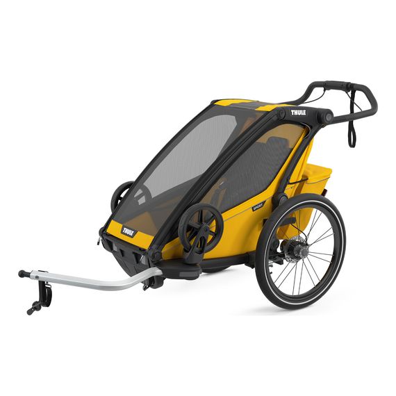 Thule Chariot Sport - wielofunkcyjna przyczepka, Rodzaj wózka: dla jednego dziecka, Kolor materiału: Spectra Yellow