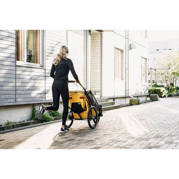 Thule Chariot Sport - wielofunkcyjna przyczepka, Rodzaj wózka: dla jednego dziecka, Kolor materiału: Spectra Yellow, 3 zdjęcie