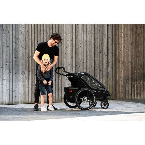 Thule Chariot Sport - wielofunkcyjna przyczepka, Rodzaj wózka: dla jednego dziecka, Kolor materiału: Spectra Yellow, 4 zdjęcie