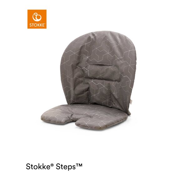 Stokke Steps Baby Set – polštářek z organické bavlny Geometric Grey, Kolor: Geometric Grey