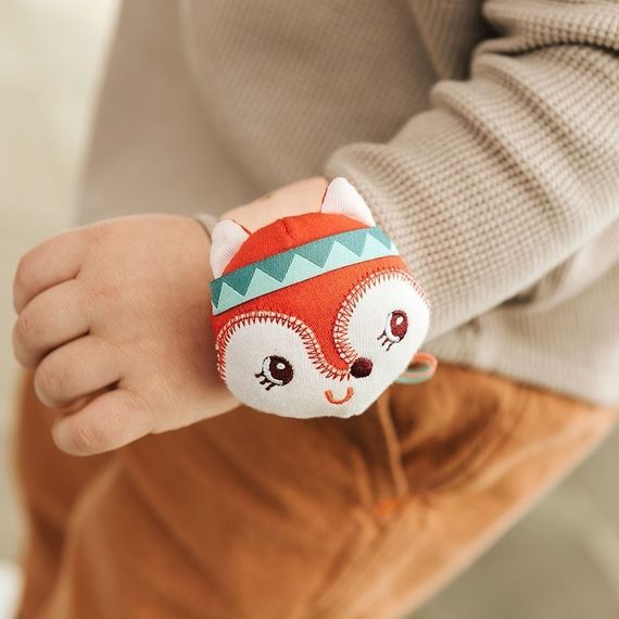 Lilliputiens chrastítko na zápěstí Liška Alice se šustivou fólií 0 m+, 5 zdjęcie