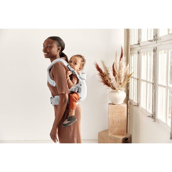 BabyBjorn Harmony nosítko 3D Mesh Silver, Rodzaj: nosidełko, Kolor: Silver, 8 zdjęcie