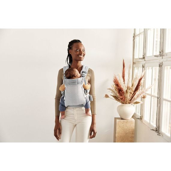 BabyBjorn Harmony nosítko 3D Mesh Silver, Rodzaj: nosidełko, Kolor: Silver, 10 zdjęcie