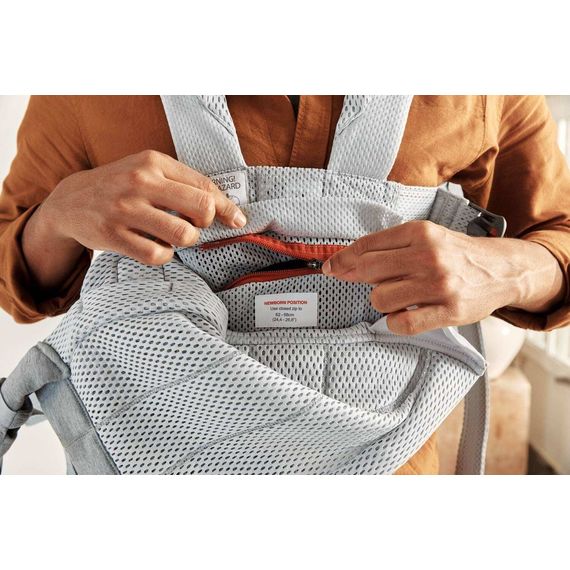 BabyBjorn Harmony nosítko 3D Mesh Silver, Rodzaj: nosidełko, Kolor: Silver, 19 zdjęcie