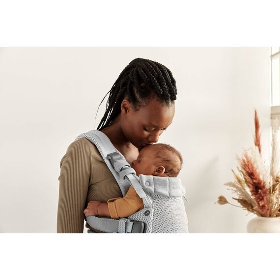 BabyBjorn Harmony nosítko 3D Mesh Silver, Rodzaj: nosidełko, Kolor: Silver, 21 zdjęcie