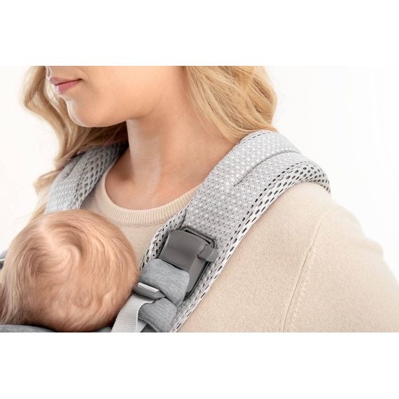 BabyBjorn Harmony nosítko 3D Mesh Silver, Rodzaj: nosidełko, Kolor: Silver, 27 zdjęcie